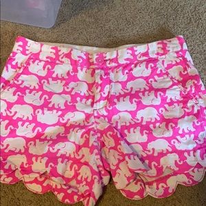 Lily Pulitzer Pop pink tusk in sun buttercup short